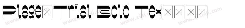 Plage_Trial Bold Tex字体转换